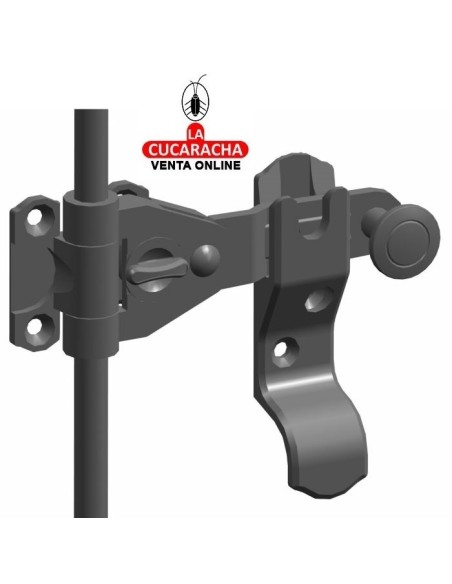 CONJUNTO HERRAJES RUSTICO CIERRE CONTRAVENTANA 2 HOJAS 60MM MODELO 2905.