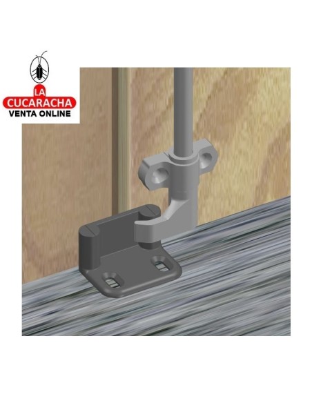 SOPORTE RECTO DOBLE DE CIERRE 2 HOJAS RUSTICO CONTRAVENTANA MODELO 2910.