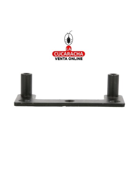 SOPORTE DOBLE CON PLACA PARA CIERRE HERRAJE RUSTICO CONTRAVENTANA MODELO 2913.