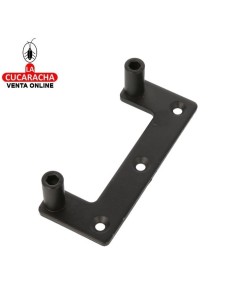 SOPORTE DOBLE CON PLACA PARA CIERRE HERRAJE RUSTICO CONTRAVENTANA MODELO 2913.