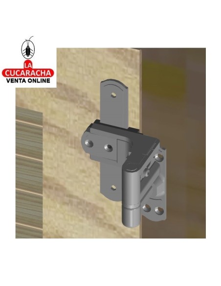SOPORTE PARA PLACAS JUNTO BISAGRAS REGULABLES CONTRAVENTANAS SOLAPADAS MODELO 3032-3033.