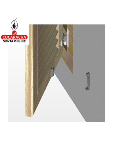RETENEDOR AUTOMATICO COLOCACION EN PARED CONTRAVENTANAS MODELO 3102.