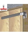 PLACA HORIZONTAL RUSTICA ACERO REFUERZO CONTRAVENTANAS MADERA MODELO 3050-3051-3052.
