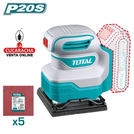 Lijadora Orbital a Bateria 20V Modelo TSHSLI2014.