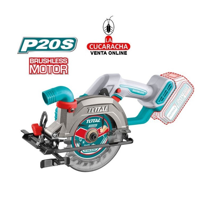 Sierra circular BRUSHLESS a batería 20V Modelo TSLI1402.