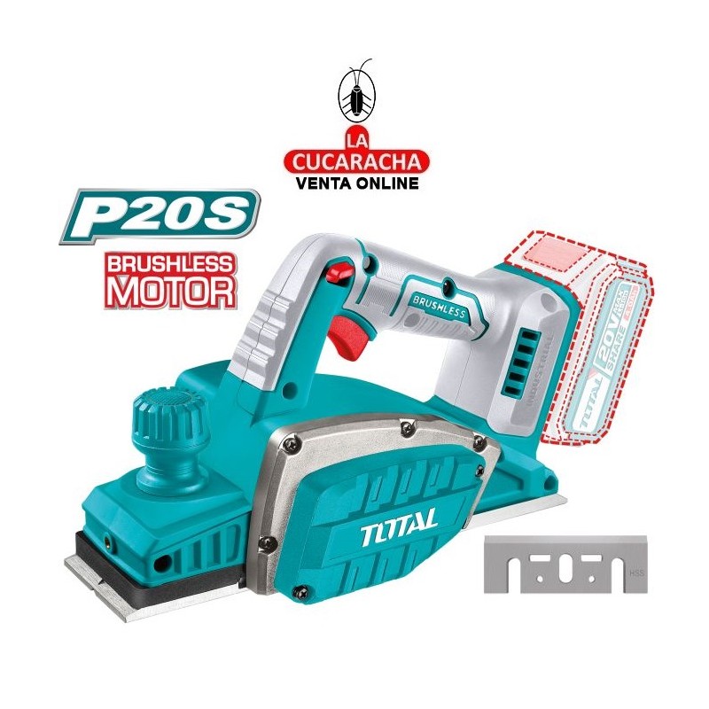 CEPILLO BRUSHLESS A BATERIA 20V MODELO TRLI20401.