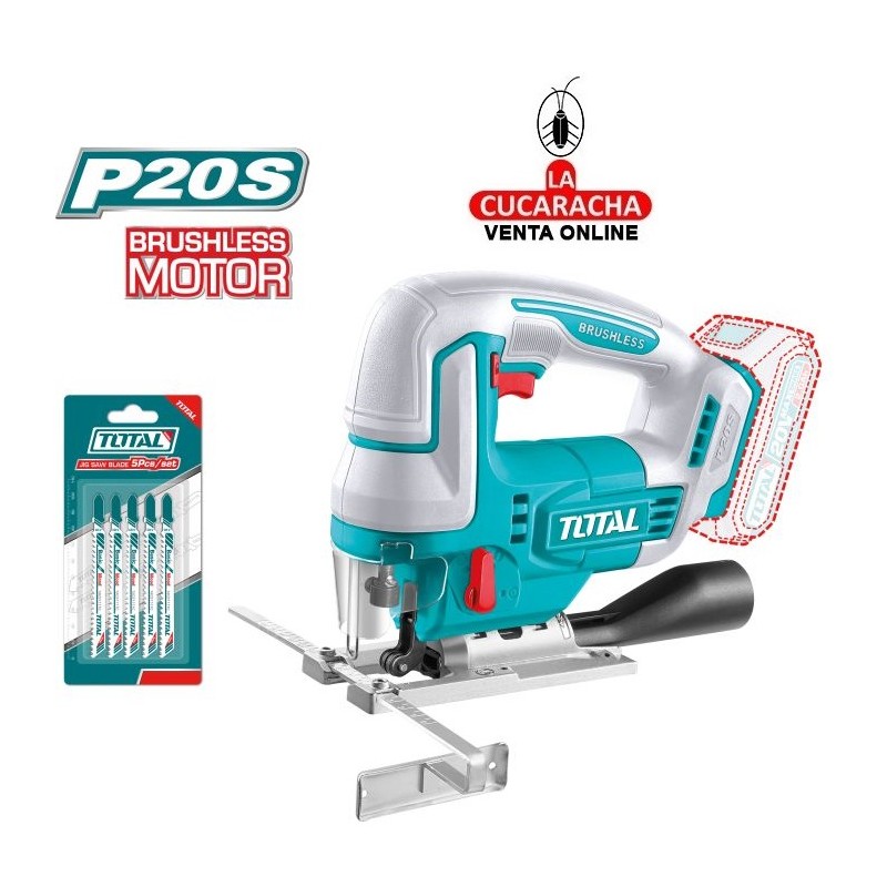 Sierra Caladora Brushless a Bateria 20V Modelo TJSLI1008.