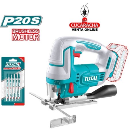 Sierra Caladora Brushless a Bateria 20V Modelo TJSLI1008.