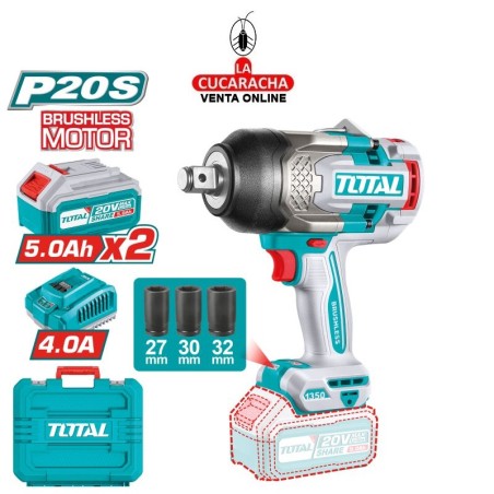 Llave impacto 3/4'' Brushless a batería 20V Modelo TIWLI20135E.