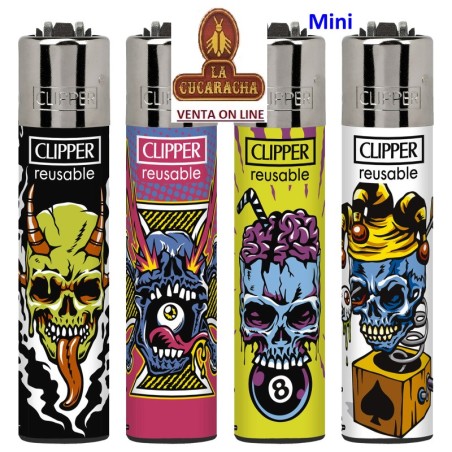 ENCENDEDOR CLIPPER MINI-EXPOSITOR 48 «SKULLS CORPZ 2».