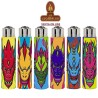 ENCENDEDOR CLIPPER FUNDA SILICONA-EXPOSITOR 30- «COLORFUL DRAGONS».
