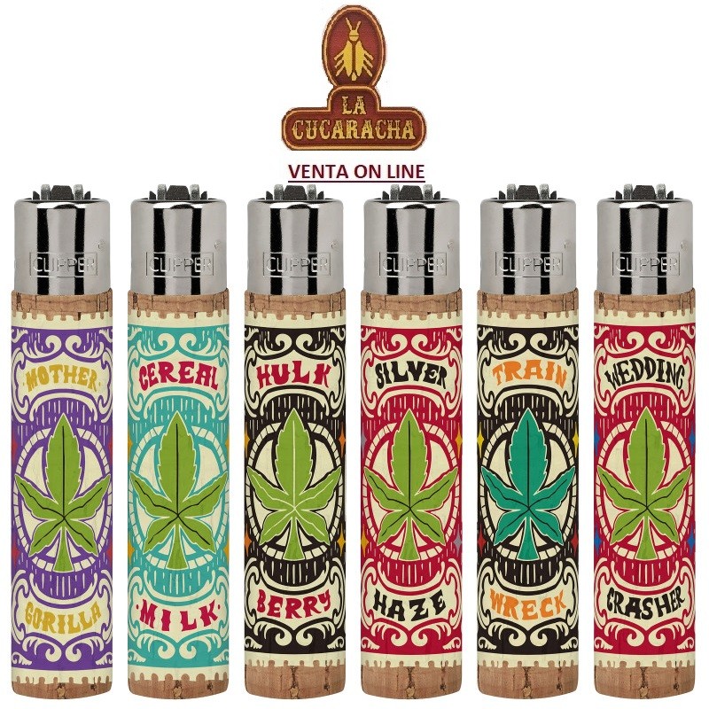 ENCENDEDOR CLIPPER FUNDA SILICONA-EXPOSITOR 30- «WEED CORK».