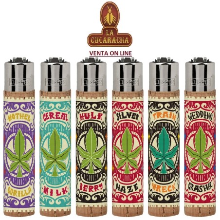 ENCENDEDOR CLIPPER FUNDA SILICONA-EXPOSITOR 30- «WEED CORK».