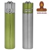 ENCENDEDOR CLIPPER ESTUCHE METAL-EXPOSITOR 12- «SILVER PISTACHIO».