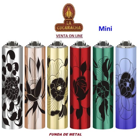 ENCENDEDOR CLIPPER MINI FUNDA METAL-EXPOSITOR 30- «BOTANICAL GARDEN».