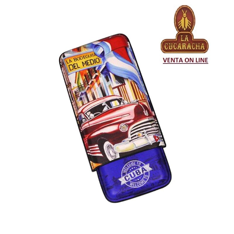 PURERA-CUERO 3 PUROS CUBA LA BODEGUITA DEL MEDIO.