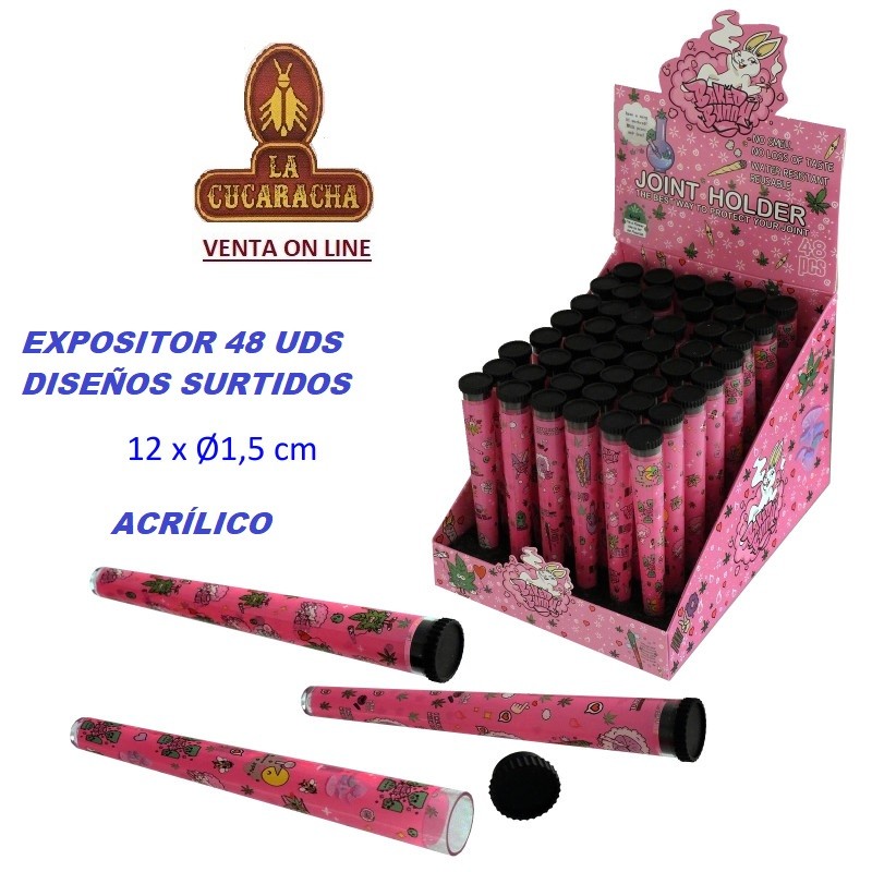 Expositor 48 pureras guarda puros Acrílico para 1 cigarro BAKED BUNNY.