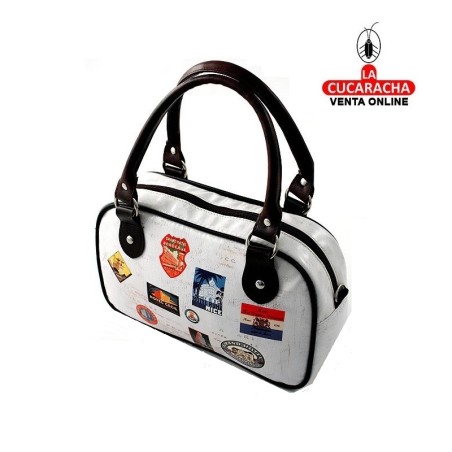 Bolso neceser «Chic» estampado «Sellos».