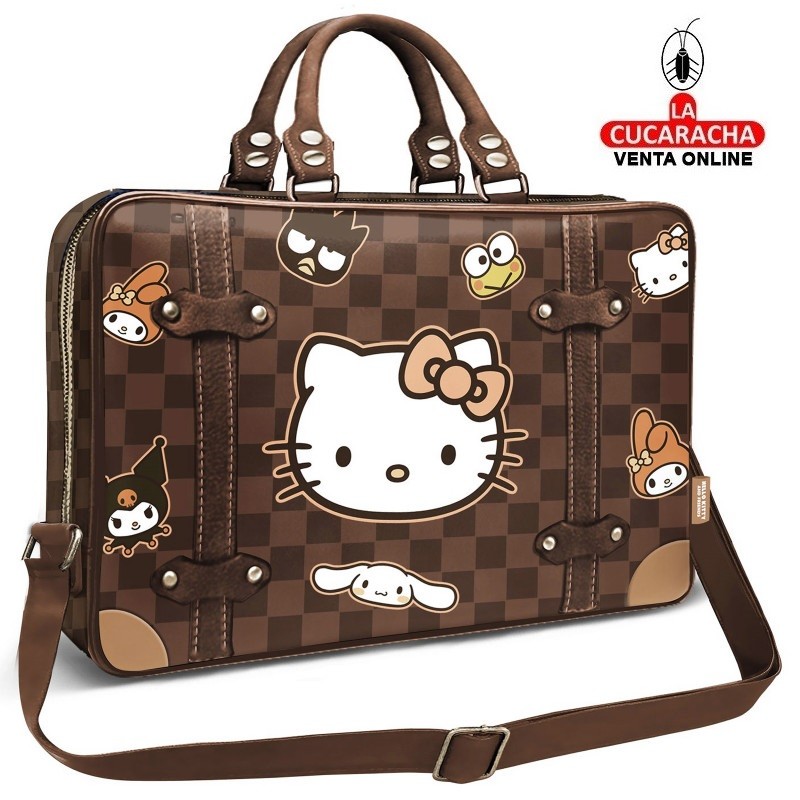 HELLO KITTY-Bolso ordenador portátil Laptop Squares.