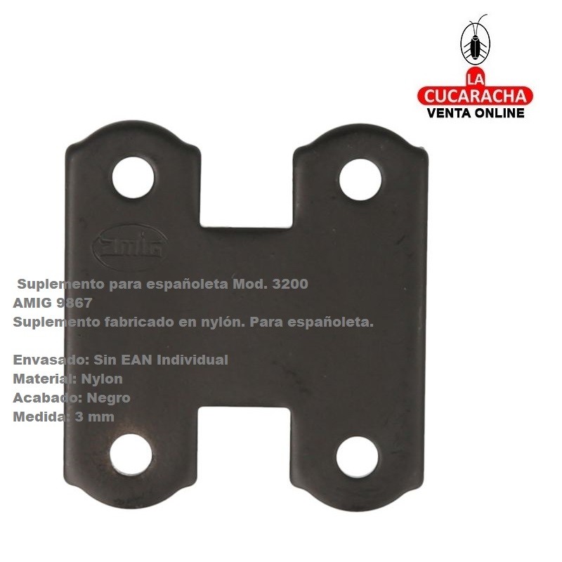 SUPLEMENTO RUSTICO NYLON PARA ESPAÑOLETA 3MM MODELO 3200.