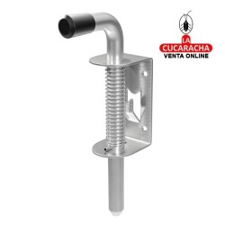 PASADOR ACERO INOX DE SOBREPONER MUELLE CIERRE MODELO 476.
