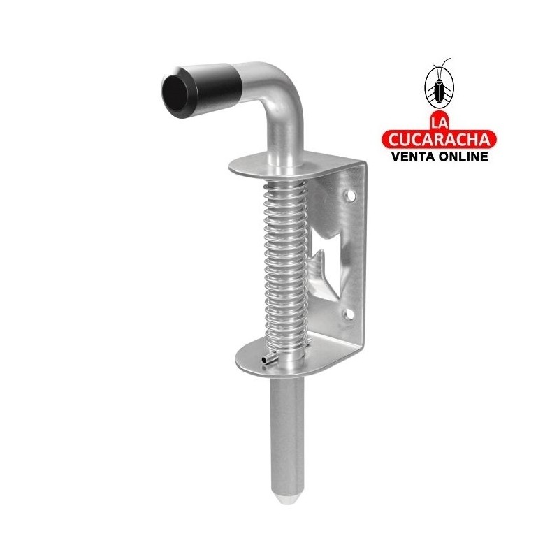PASADOR ACERO INOX DE SOBREPONER MUELLE CIERRE MODELO 476.