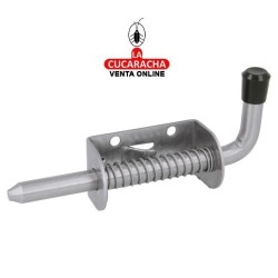 PASADOR ACERO INOX DE SOBREPONER MUELLE CIERRE MODELO 476.