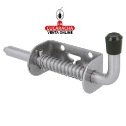 PASADOR ACERO INOX DE SOBREPONER MUELLE CIERRE MODELO 476.