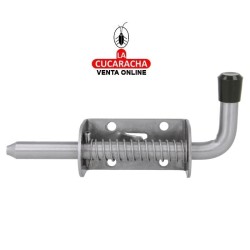 PASADOR ACERO INOX DE SOBREPONER MUELLE CIERRE MODELO 476.