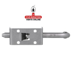 PASADOR ACERO INOX DE SOBREPONER MUELLE CIERRE MODELO 476.