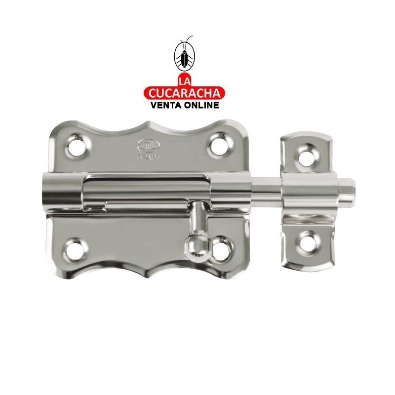 PASADOR ACERO NIQUELADO DE SOBREPONER MODELO 384.