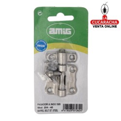 PASADOR ACERO INOX MATE DE SOBREPONER MODELO 384.