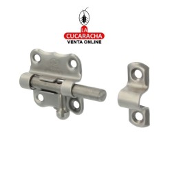 PASADOR ACERO INOX MATE DE SOBREPONER MODELO 384.