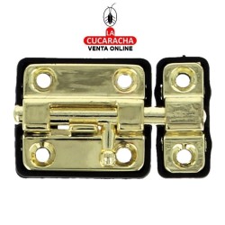 PASADOR ZAMAK DE SOBREPONER BASE PLASTICO MODELO 383.