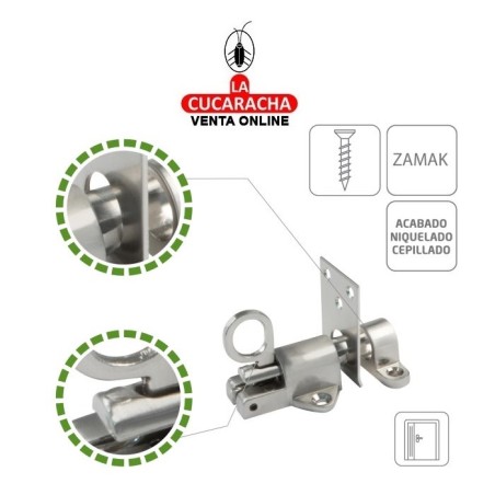 PASADOR ZAMAK DE SOBREPONER BASCULANTE MODELO 950.