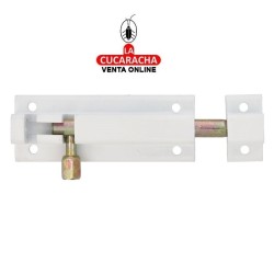 PASADOR ALUMINIO DE SOBREPONER COLOR BLANCO MODELO 500.