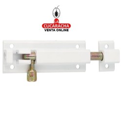 PASADOR ALUMINIO DE SOBREPONER COLOR BLANCO MODELO 500.