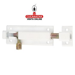 PASADOR ALUMINIO DE SOBREPONER COLOR BLANCO MODELO 500.