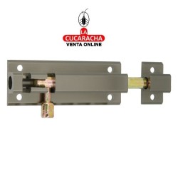 PASADOR ALUMINIO DE SOBREPONER BRONCEADO MODELO 500.