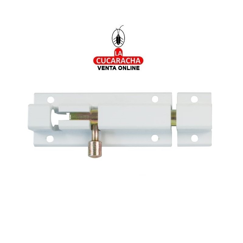 PASADOR ALUMINIO DE SOBREPONER BLANCO MODELO 501.