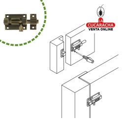 PASADOR LATON DE SOBREPONER CUERO MODELO 700.