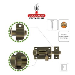PASADOR LATON DE SOBREPONER CUERO MODELO 700.