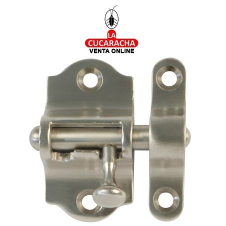 PASADOR LATON DE SOBREPONER CROMADO MATE MODELO 720.