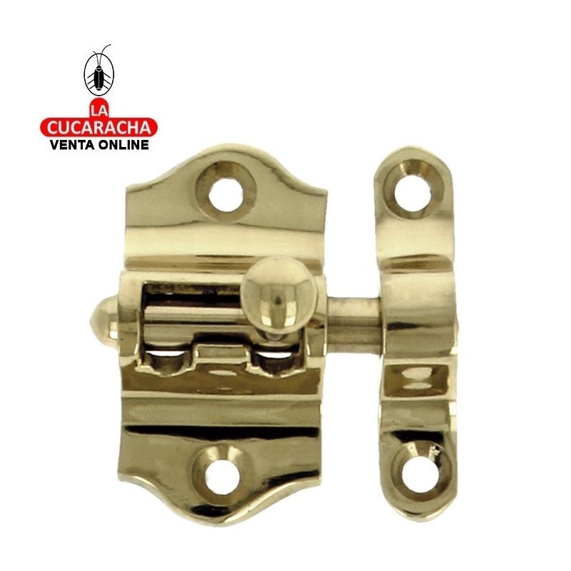 PASADOR LATON DE SOBREPONER PULIDO MODELO 720.