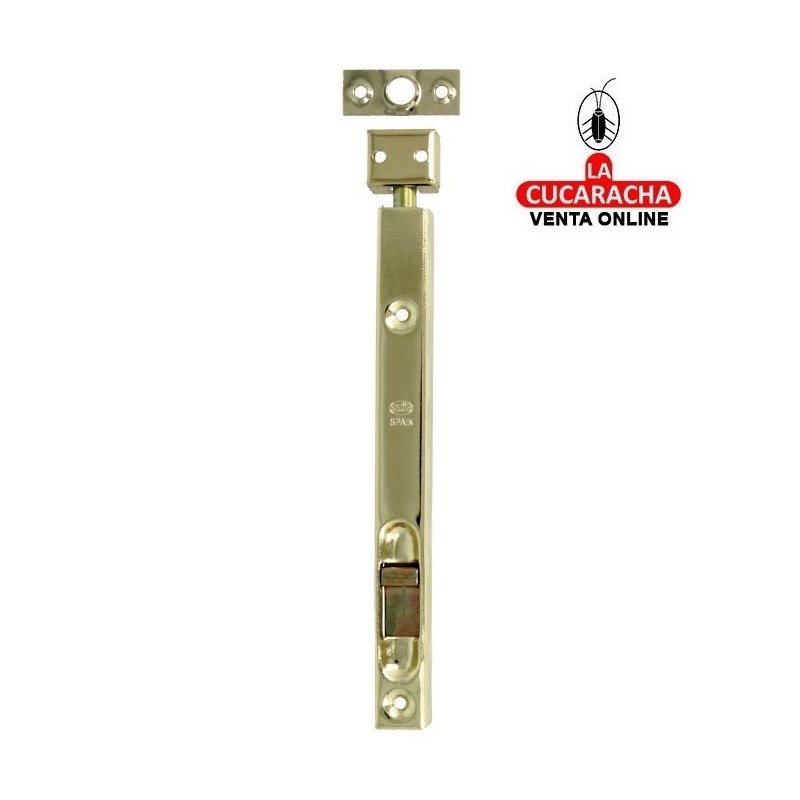 PASADOR ACERO DE SOBREPONER O EMBUTIR LATONADO BARNIZADO MODELO 400.