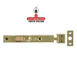 PASADOR ACERO DE SOBREPONER O EMBUTIR LATONADO BARNIZADO MODELO 400.