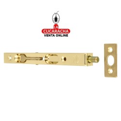 PASADOR ACERO DE EMBUTIR LATONADO BARNIZADO MODELO 401.