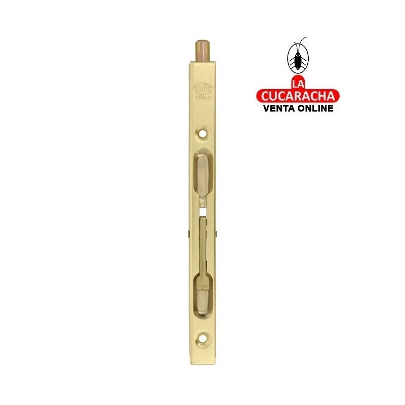 PASADOR ACERO DE EMBUTIR LATONADO BARNIZADO MODELO 1401.