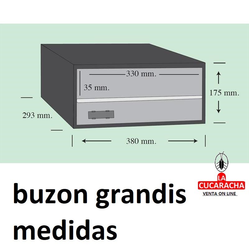BUZON MODELO GRANDIS MEDIDAS