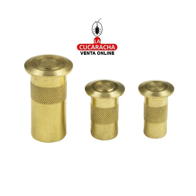 SOPORTE LATON EMBELLECEDOR DE EMBUTIR CON MUELLE MODELO 100.